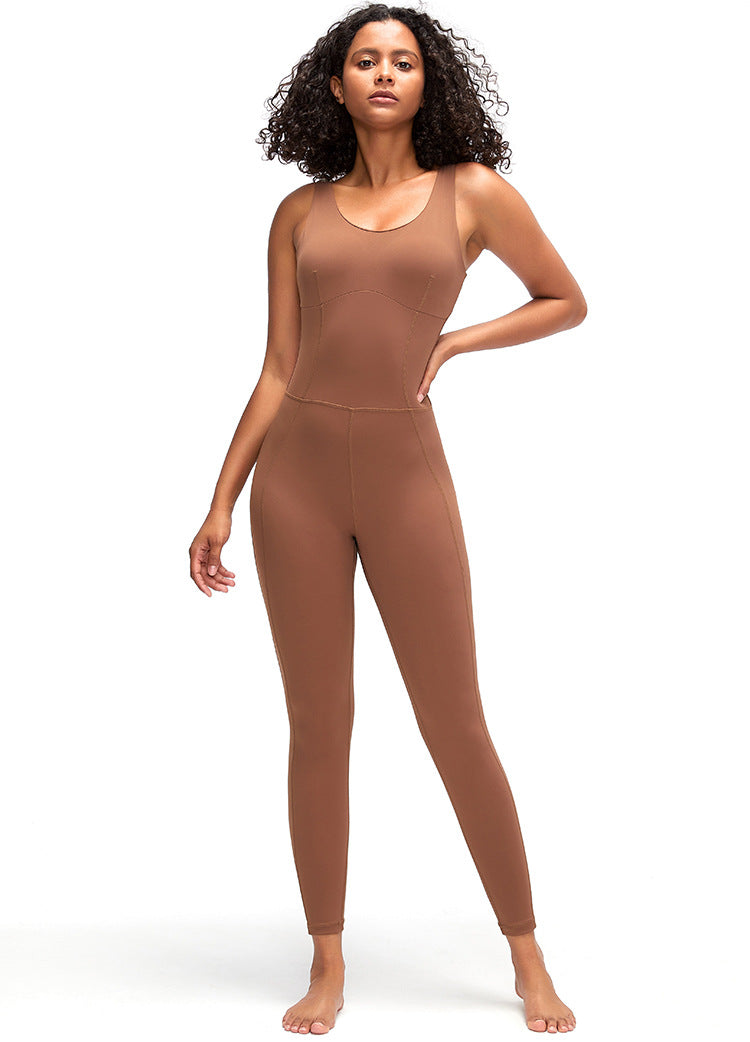 Yoga Clothes Jumpsuit Body Training Workout Beauty Back Ballet Dancing Dress Women Crisscross