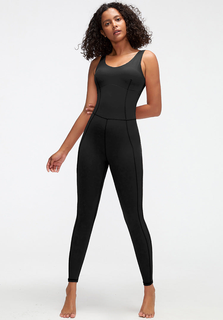 Yoga Clothes Jumpsuit Body Training Workout Beauty Back Ballet Dancing Dress Women Crisscross