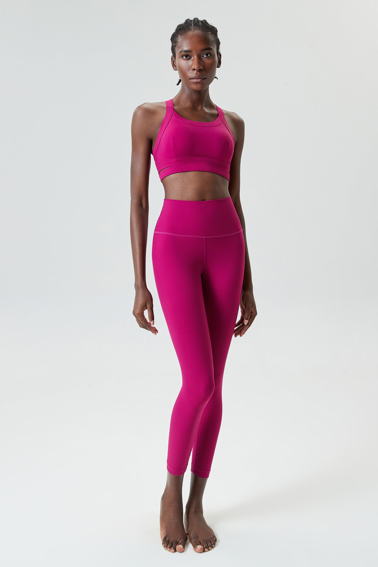 High Strength Shockproof Yoga Suit Women Tight Sports Fitness Running Clothes Quick Drying Clothes Two Piece Suit
