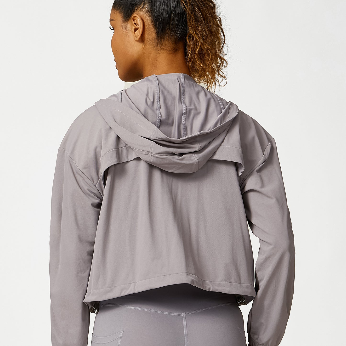 Loose Casual Sports Jacket Workout Clothes Outdoor Running Cycling Sports Zip Up Shirt Two Piece Set Women
