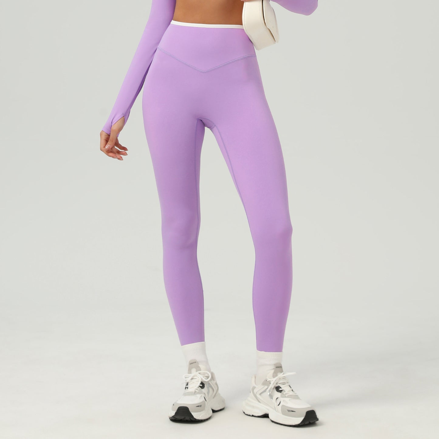Hip Raise High Waist Yoga Pants Outer Wear No T Line Belly Contracting Close Fitting Sports Pants Quick Drying Running Fitness Pants