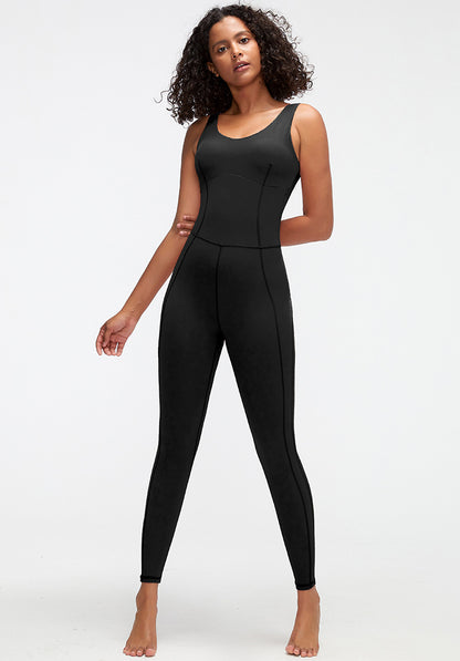 Yoga Clothes Jumpsuit Body Training Workout Beauty Back Ballet Dancing Dress Women Crisscross