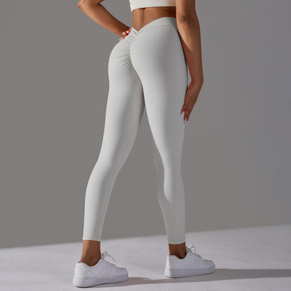 Trousers-White and Gray