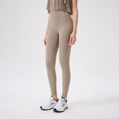 Hip Lifting No Size Nude Feel Yoga Pants Women High Waist Belly Contracting Sports Hip Shaping Fitness Pants Yoga Trousers