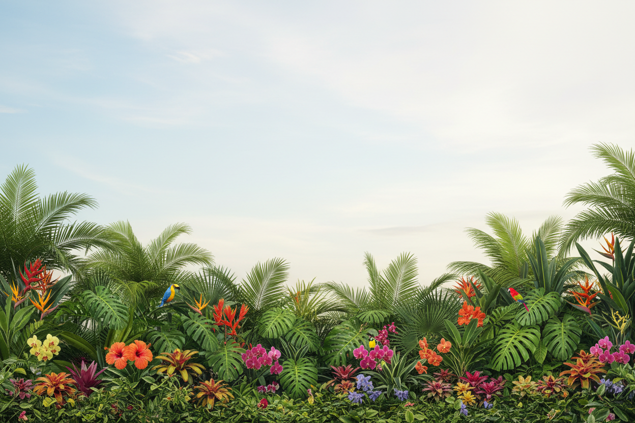 bottom of picture tropical