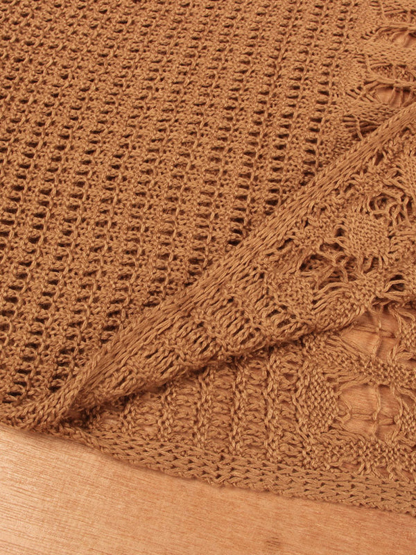 Women's Bikini Top Hollow Lace Tassel Swimsuit Coat Beach Long Dress